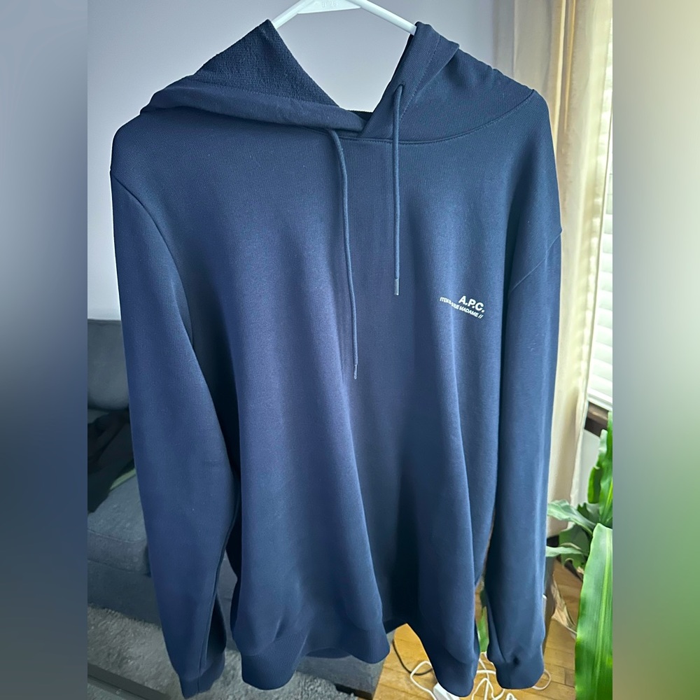A.P.C. Men’s Item Hoodie - Large (Navy)